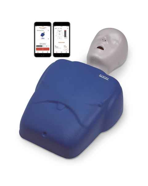 LF06001A CPR Prompt Plus Powered by Heartisense Training and Practice Adult/Child Manikin - Single, Blue (iPhone NOT INCLUDED)