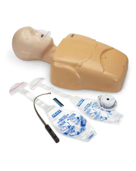 LF06003A CPR Prompt Plus Powered by Heartisense Training and Practice Adult/Child Manikin - Single, Tan