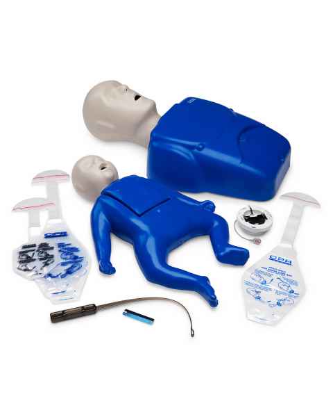 LF06312A CPR Prompt Plus Powered by Heartisense Adult/Child & Infant Manikin Training Pack - Blue