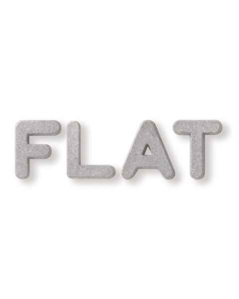 1/4" Flat Face Lead Letter Mounted on 3/4"H Vinyl Strip - 2 to 5 Characters