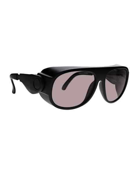Phillips Safety LS-NDY-66 NDY Laser Safety Glasses - Model 66, Black, Right Angled View