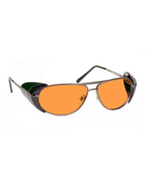 LSS-PSPBG-600 Laser Strike Blue/Green Beam Reduction Glasses - Model 600 - Pewter Frame