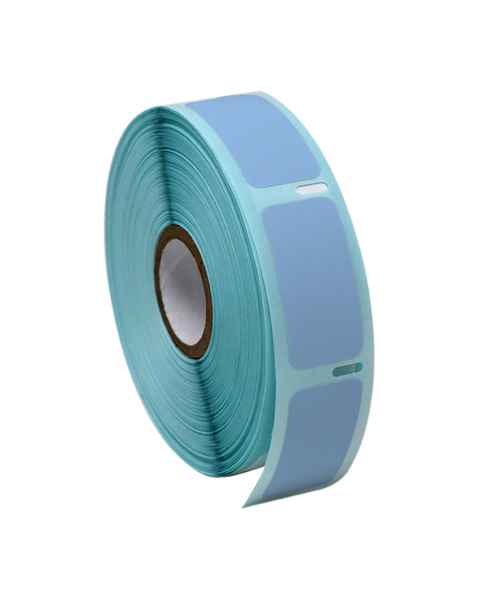 Globe Scientific LTC-38X19B Cryo Direct Thermal Label Roll for Large Tubes, Racks, and Boxes - 38 mm x 19 mm, Blue