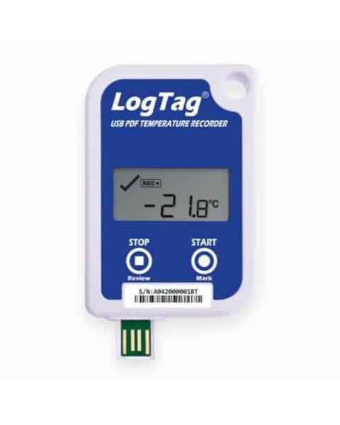 Thermco LTUSRID16 Single-Use USB and PDF Temperature Data Logger - Front View without Cap