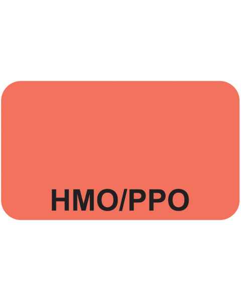 HMO/PPO Label - Size 1 1/2"W x 7/8"H