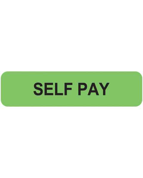 SELF PAY Label - Size 1 1/4"W x 5/16"H