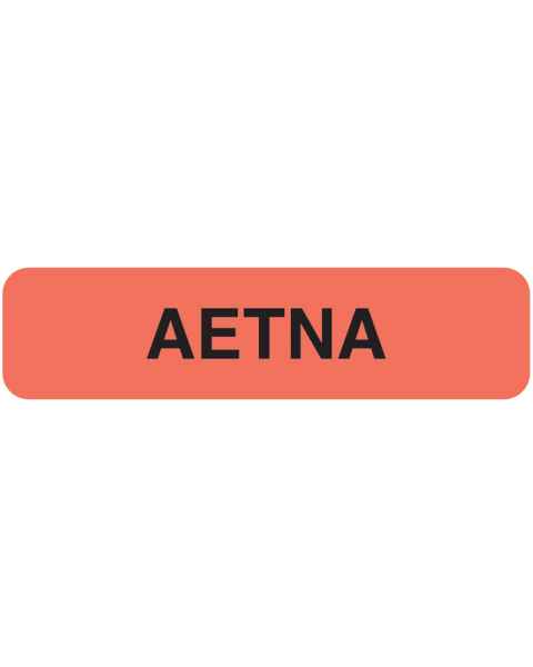 AETNA Label - Size 1 1/4"W x 5/16"H