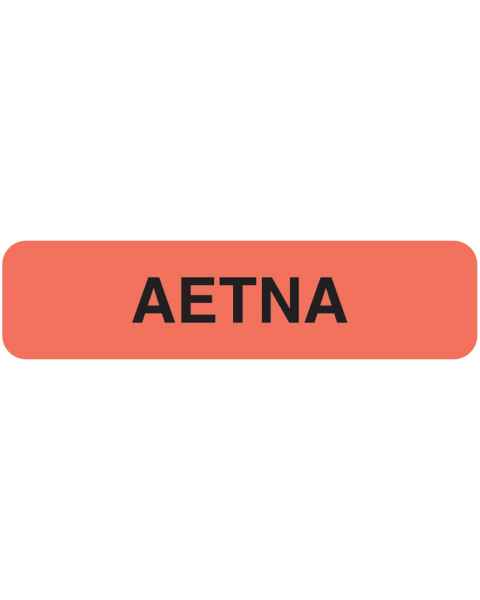 AETNA Label - Size 1 1/4"W x 5/16"H