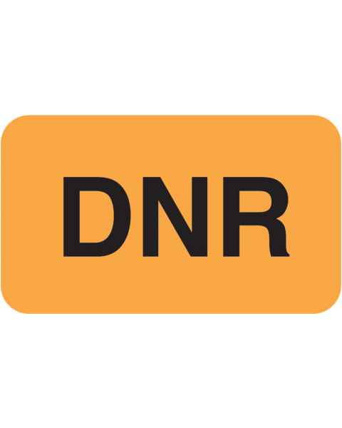 DNR Label - Size 1 1/2"W x 7/8"H