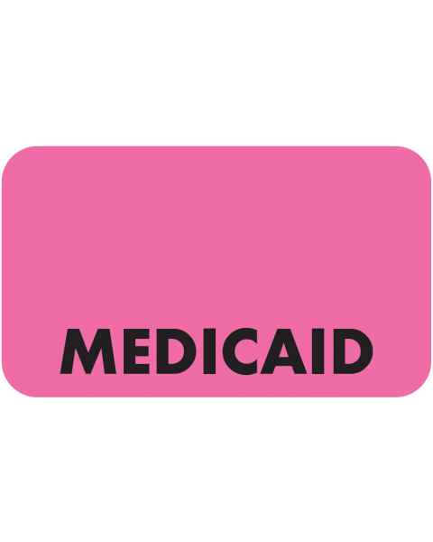 MEDICAID Label - Size 1 1/2"W x 7/8"H