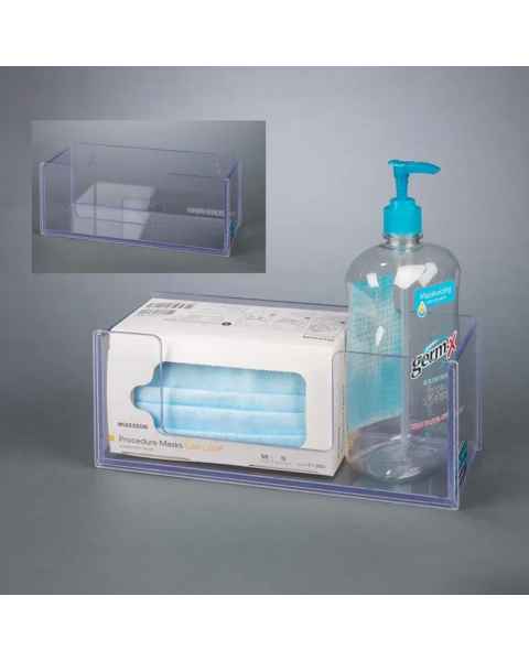 Poltex MASKHANDSAN Mask Box and Hand Sanitizer Holder (Consumables and Bottle are Not Included)