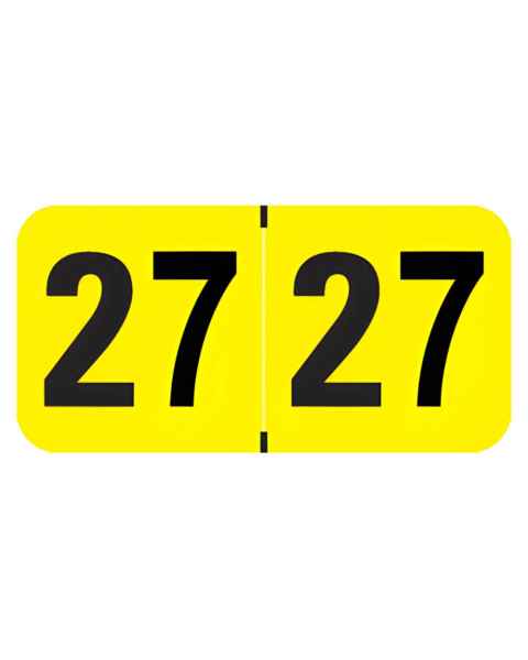 Arden Label MAYM-27-T4 Medical Arts Press Compatible MAYM Series 2027 Year Labels - Size 3/4