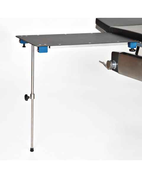 MidCentral Medical MCM310 Rectangular Phenolic Arm and Hand Surgery Table with Single Post Leg