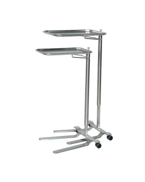 Mid Central Medical MCM760 and MCM761 Stainless Steel Thumb Control Mayo Stands