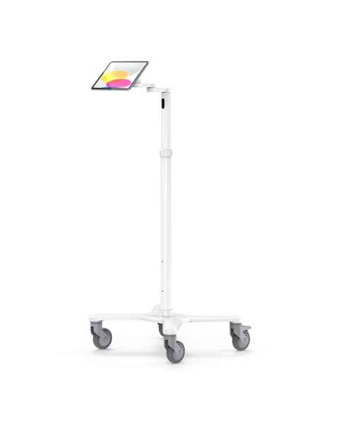 Compulocks MCRSTDEXWVHBMM01 Premium Medical Rolling Cart with Magnetix Universal Tablet VESA Mount - Extended Arm (Tablet is Not Included)