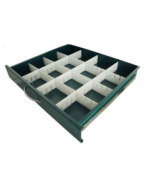 Harloff MD24-DIV3-S Standard Adjustable Plastic Divider Set for Medium Width Cart 3