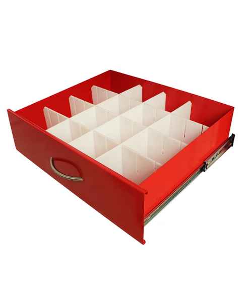 Harloff MD24-DIV6-S Standard Adjustable Plastic Divider Set for Medium Width Carts 6" Drawers (Drawer NOT included)