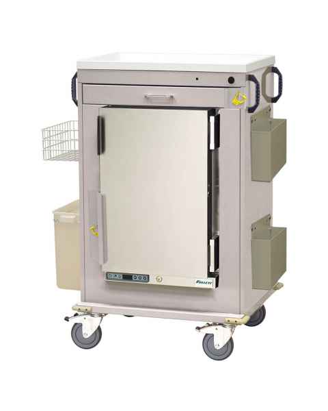 Harloff Model MH5100B Malignant Hyperthermia Cart with 1.8 Cubic Feet Follett Refrigerator, One Drawer, Breakaway Lock & Accessories