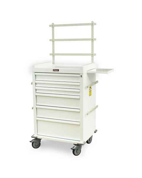 MRI Anesthesia Cart 6 Drawer - Specialty Package with Key Lock