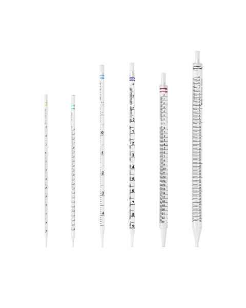 MTC Bio Serological Pipettes, Sterile, Color Coded, Graduated, Individually Wrapped - Grouped