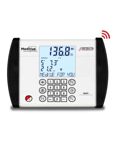 Detecto MV1C MedVue Digital Weight Indicator with Bluetooth/WiFi