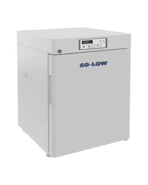 So-Low MV4-2UCRDA Undercounter Refrigerator with Digital Data Logger, Painted Steel Exterior, 2 Wire Shelves, 1 Wire Basket, Single Solid Door - 2.64 Cubic Feet