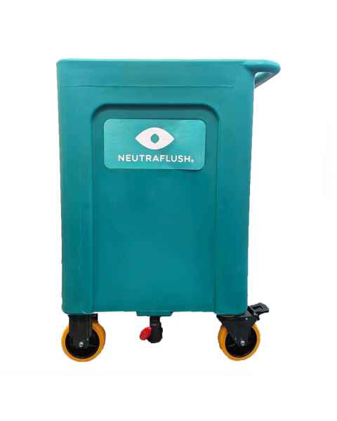 AERO Healthcare NFSCART01 NeutraFlush Rolling Drain Cart for Gravity Fed Eyewash Station