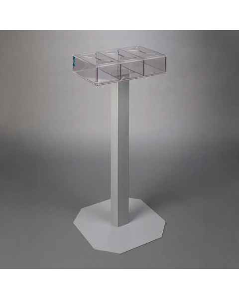 Poltex NOWASTGB3-3STL No Waste Glove Box Holder, Stand Mount, 3 Box Capacity