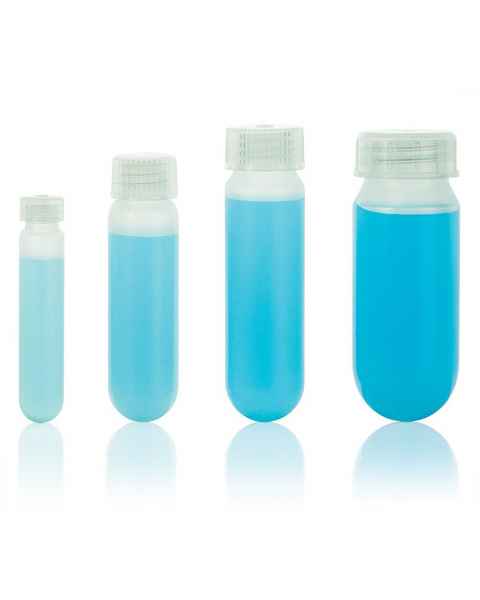 Globe Scientific Oak Ridge Style Centrifuge Tube with Attached Screw Cap, Round Bottom, Polypropylene - Group