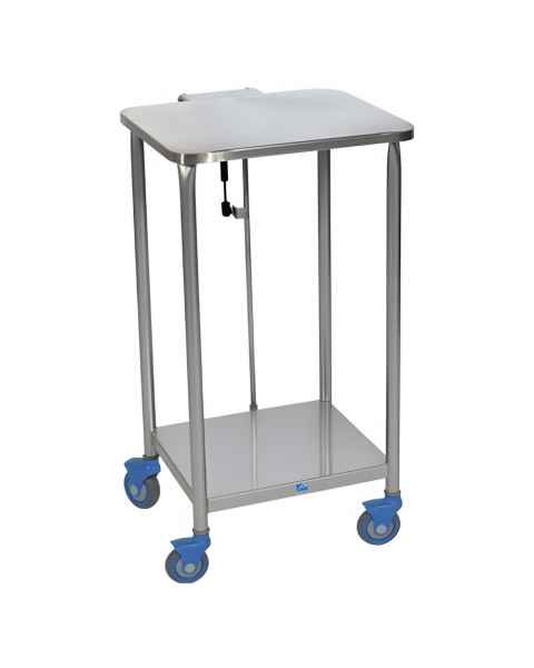 Pedigo P-1130-L-SS Stainless Steel Hamper, 3" Co•re casters™ - with Lid