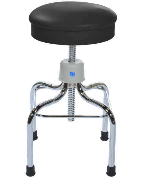 Pedigo Adjustable Chrome Operating Room Stool