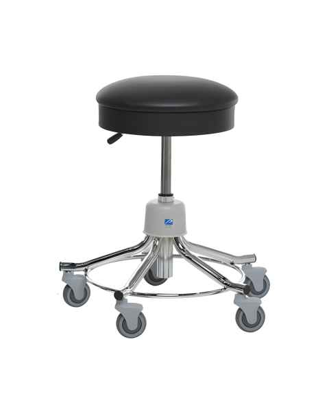 Pedigo P-536-GS Hand Pneumatic Height Adjustment and Chrome Base Exam Stool