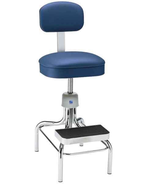 Pedigo Adjustable Chrome Deluxe Lab Stool