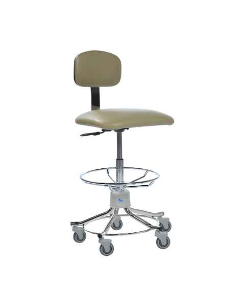 Pedigo Hand Pneumatic Adjustable Lab Stool with Backrest