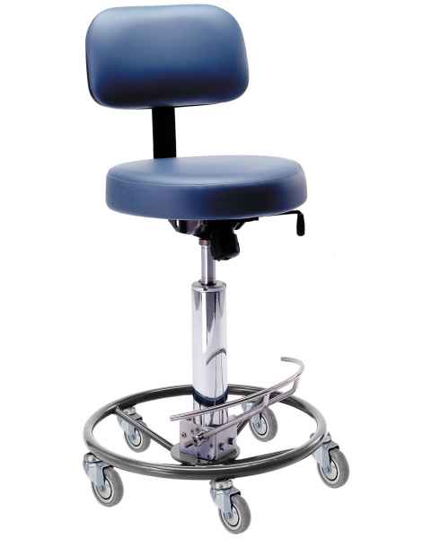 Pedigo Hydraulic Surgeons Stool With Backrest