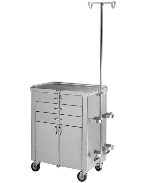 Pedigo Stainless Steel Cardiac and Anesthetist Cabinet