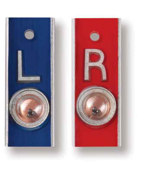 Aluminum Position Indicator Markers - 1/2" "L" & "R" Without Initials - Vertical