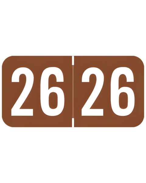 2026 Year Labels - POS Compatible PBYM Series - Size 3/4