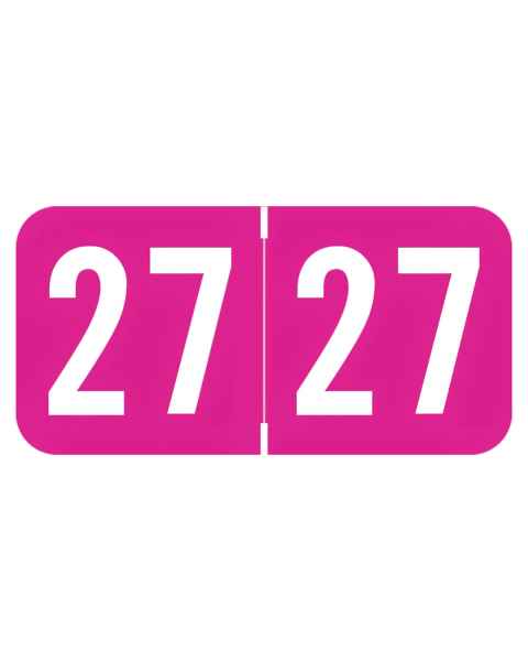Arden Label PBYM-27-T4 POS Compatible PBYM Series 2027 Year Labels - Size 3/4