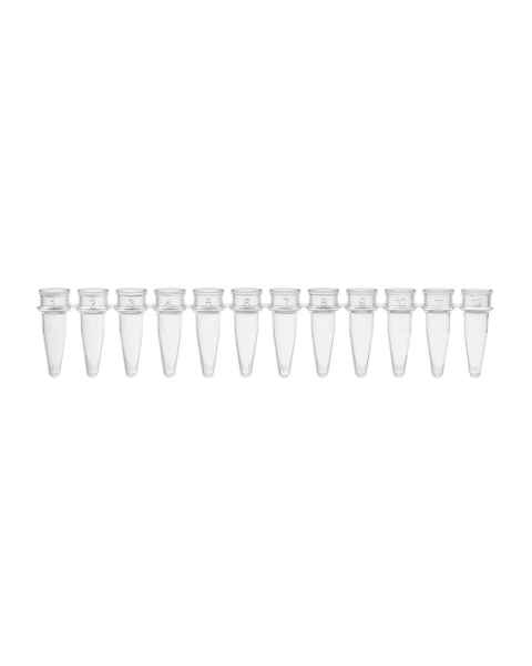 Globe Scientific PCR-02S-12 0.2 mL 12-Strip PCR Tube without Cap