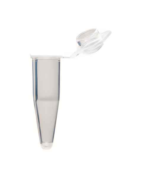 Globe Scientific PCR-05D 0.5 mL Individual PCR Tube with Cap - Dome Cap, Natural