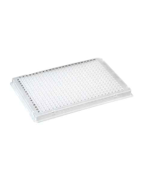 Globe Scientific PCR-384-ABI 384-Well PCR Plate with A24 Single Notch Design - Clear