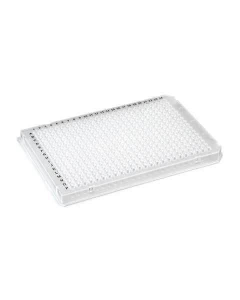 Globe Scientific PCR-384-ROC 384-Well PCR Plate with A24/P24 Two Notch Design - Clear