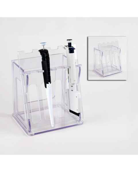 Poltex PIPHANG4 Single-Channel/Multi-Channel Pipette Rack, One-Tier, 4 Position (Pipettes are Not Included)