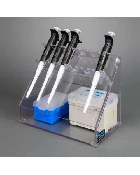 Poltex PIPRKHING Pipette Rack with Hinged Storage Compartment (Pipettes and Supplies are Not Included)