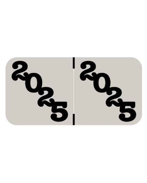 Arden Labe POYM-25-T4 POS Compatible POYM Series 2025 Year Labels - Size 3/4