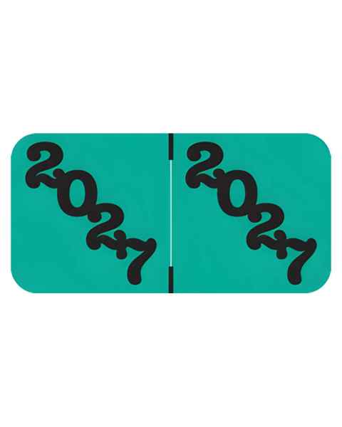 Arden Labe POYM-27-T4 POS Compatible POYM Series 2027 Year Labels - Size 3/4