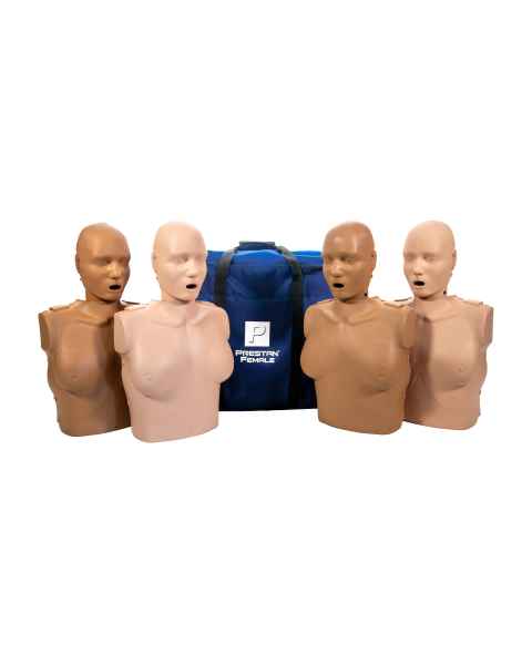 Prestan PP-AFM-400M-MSDS Professional Female Manikin Diversity Kit with CPR Feedback, 4-Pack - 2 Dark and 2 Medium Skin Tone