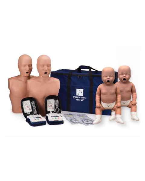 Prestan PP-FM-600M-DS Professional TAKE2® Kit with CPR Feedback, 4-Pack, Dark Skin Tone - Set