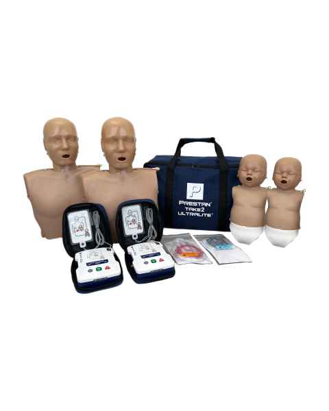 Prestan PP-ULFM-600M-DS TAKE2® Ultralite® Kit with CPR Feedback, Dark Skin Tone